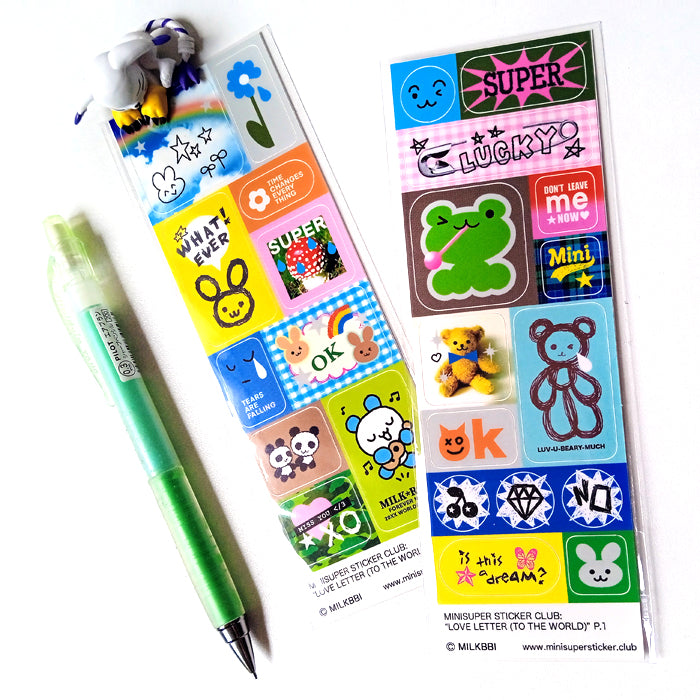 LOVE LETTER TO THE WORLD P1 STICKERS – MILKBBI