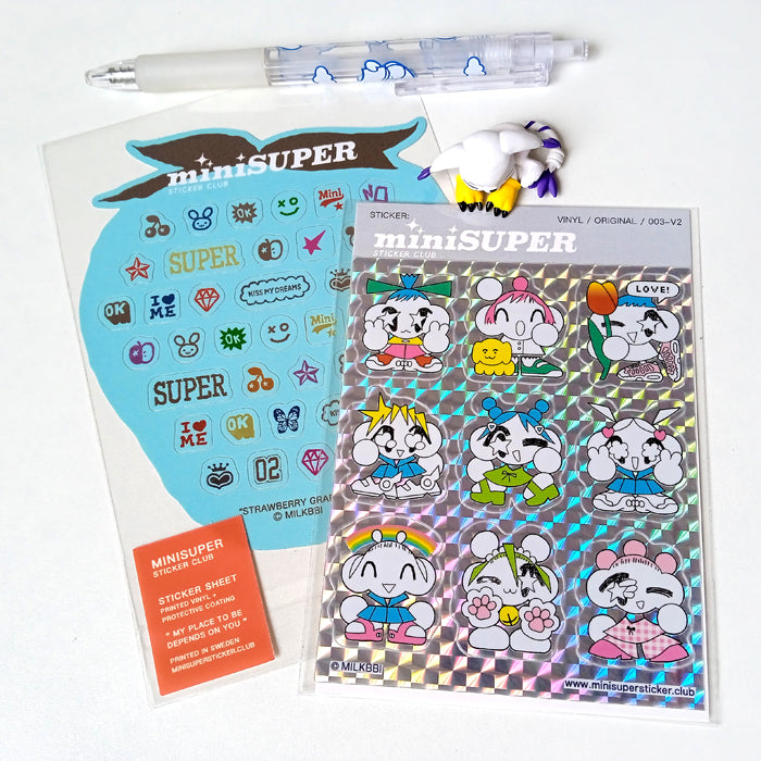 STRAWBERRY GRAFFITI STICKERS – MILKBBI