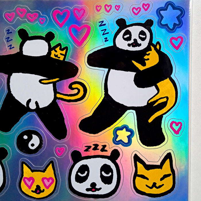 PANDA & CAT ★ GOODNIGHT STICKERS – INECHI