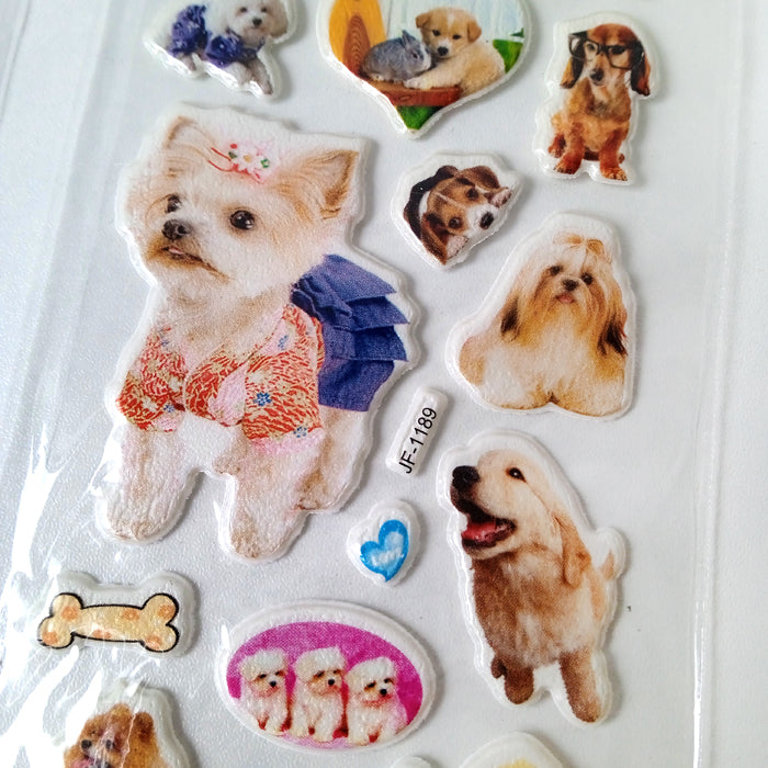 3D PUPPY STICKERS