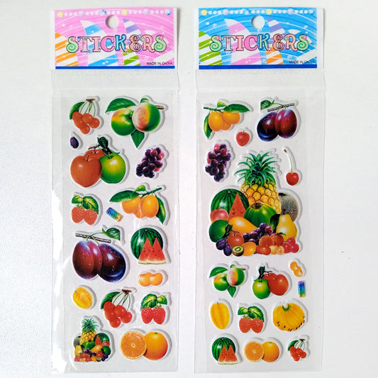 3D FRUIT STICKERS