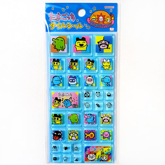 TAMAGOTCHI 3D TILE STICKERS ★ BLUE