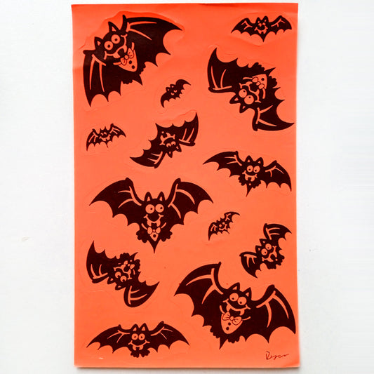 BAT STICKERS ★ ORANGE