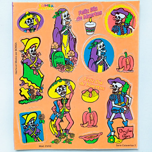 CALAVERITAS 3 STICKERS