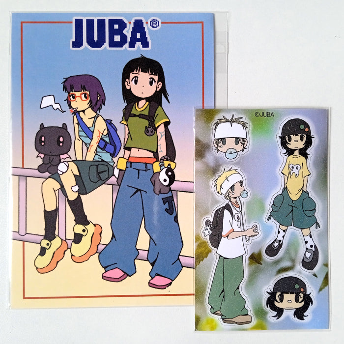 Y2K POSTCARD + STICKER SET – JUBA