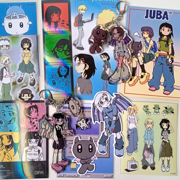 Y2K POSTCARD + STICKER SET – JUBA