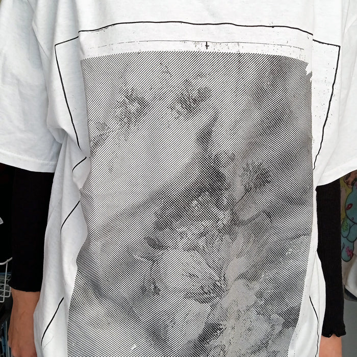 OOAK MONOCHROME TSHIRT ★ SIZE L – INECHI x EPIGONO