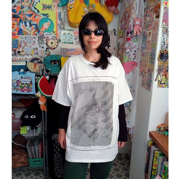 OOAK MONOCHROME TSHIRT ★ SIZE L – INECHI x EPIGONO