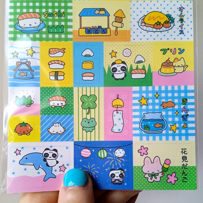 WAKA PANDA SUSHI STICKERS