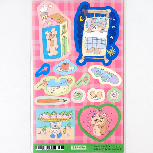 BEAR HOUSE STICKERS – MIMINUANCE