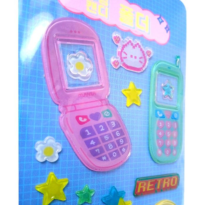 RETRO PHONE 3D STICKERS
