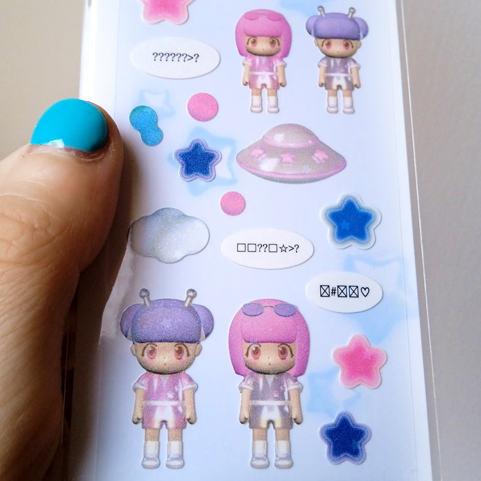 UFO FRIENDS STICKERS