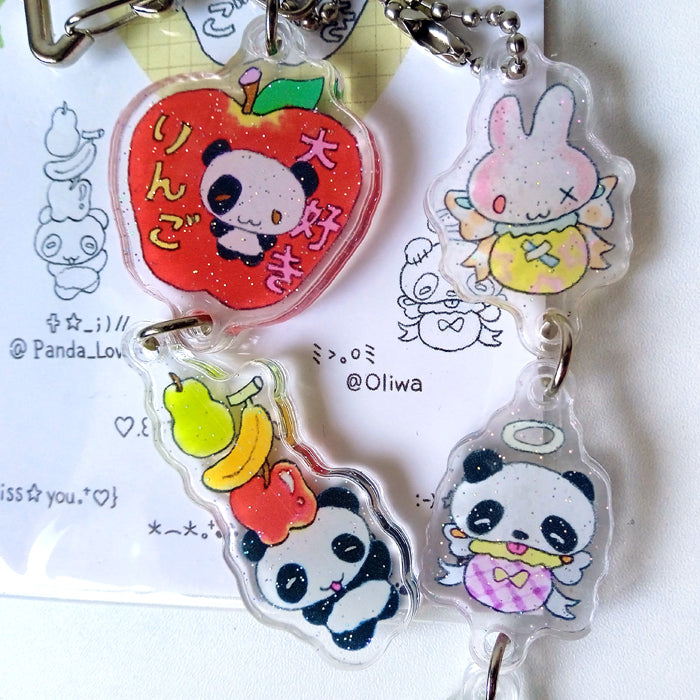 I LOVE PANDA KEYCHAIN – OLIWA