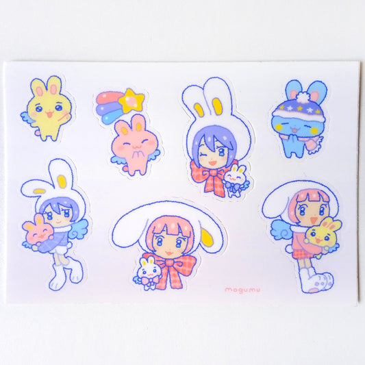 BUNNY ANGELS STICKERS – MOGUMU