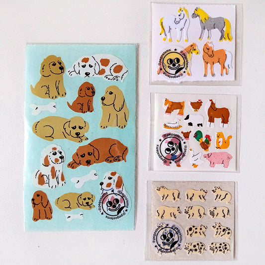 DOGS, HORSES & PIGS STICKERS – PEGOSTE