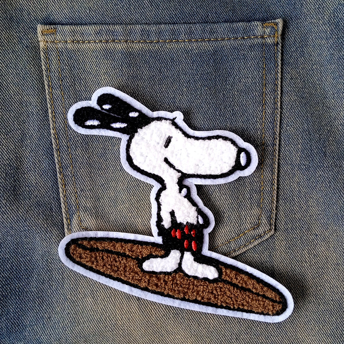 SNOOPY CHENILLE PATCH ★ SURF