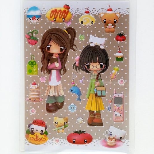 CAFE DATE STICKERS – CARAMEL RAIN