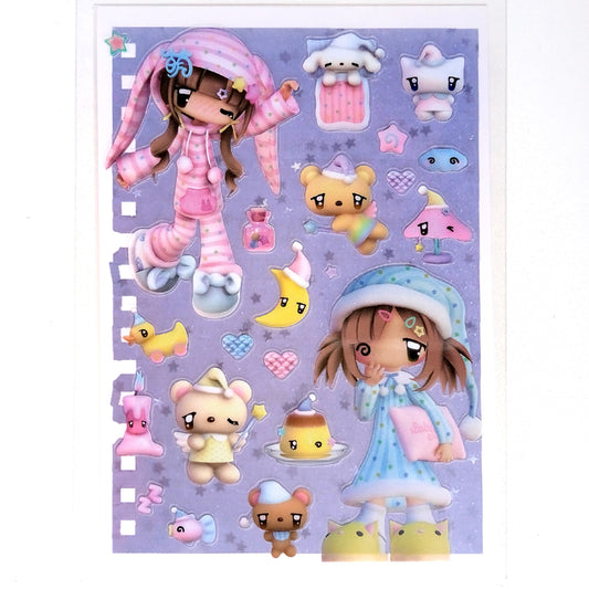 SLEEPOVER STICKERS – CARAMEL RAIN