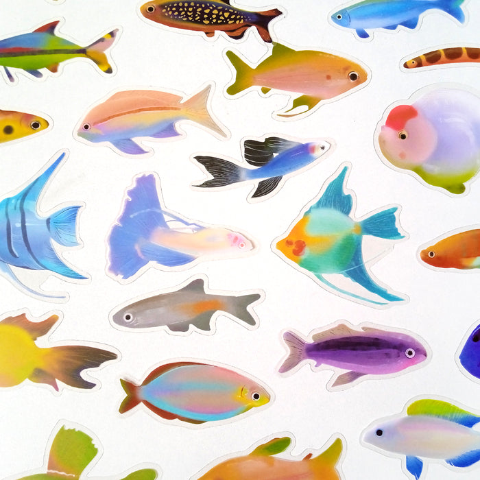 FISH CLEAR STICKERS