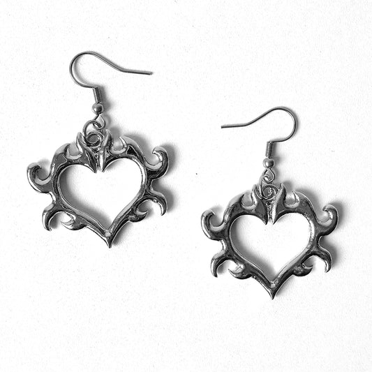HEART ON FIRE EARRINGS