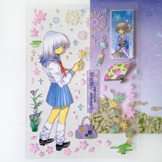 THE MOMENT OF SAKURA FALLING STICKERS – OCTOPUS GRASS