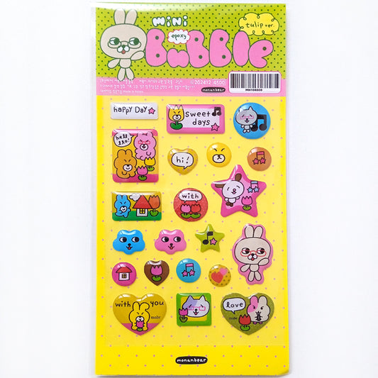 TULIP MINI BUBBLE STICKERS – MONANBEAR