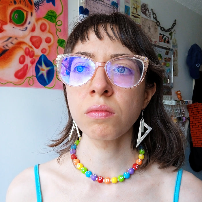 RAINBOW RAVER BALL CHOKER