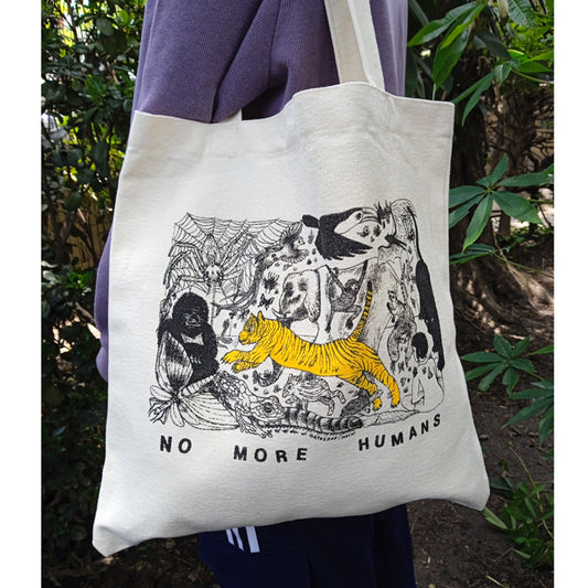 NO MORE HUMANS TOTE BAG – INECHI
