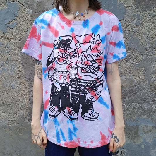 OLD-SCOOL TOONS TIE-DYE TSHIRT