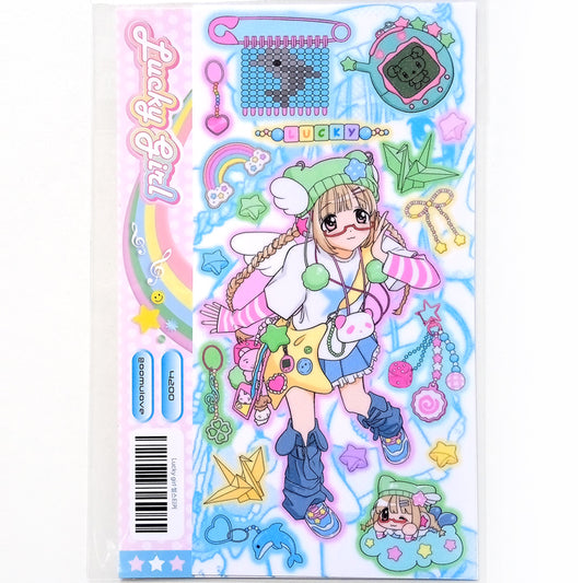 LUCKY GIRL STICKERS – OMU