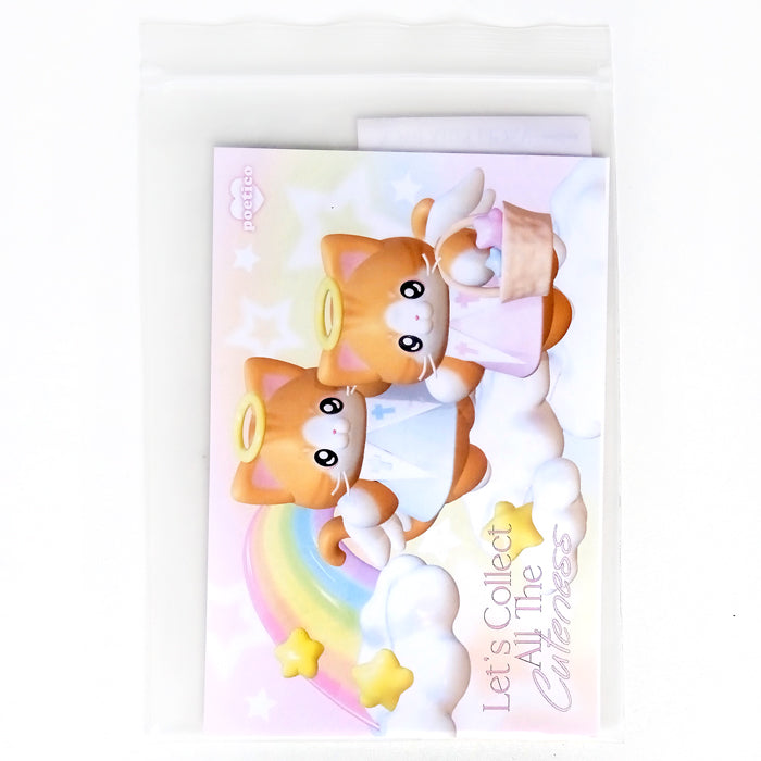 POETICO ANGEL KITTY STICKER & NOTES SET