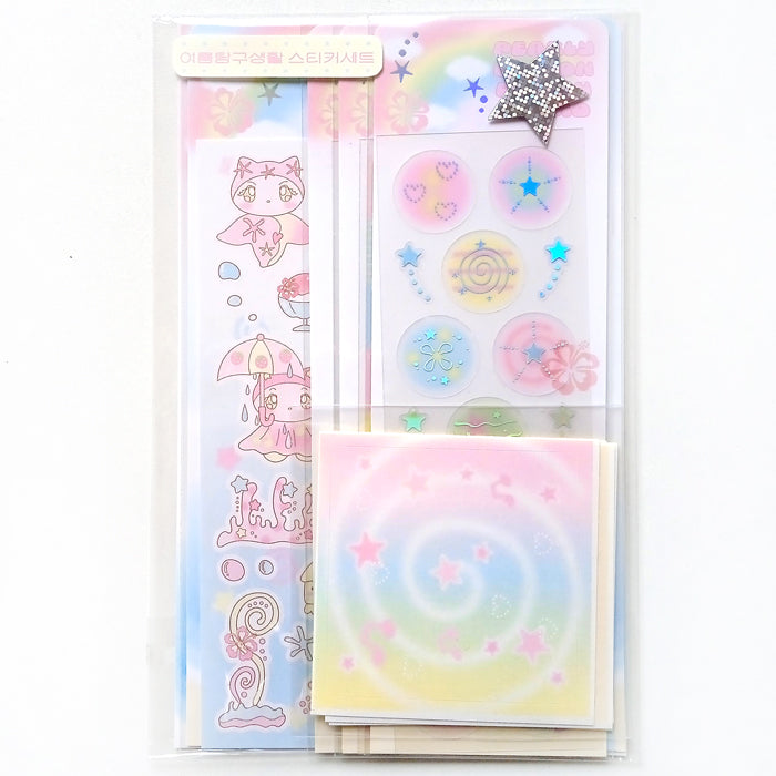 PEARLY BUTTON STICKER & NOTES SET