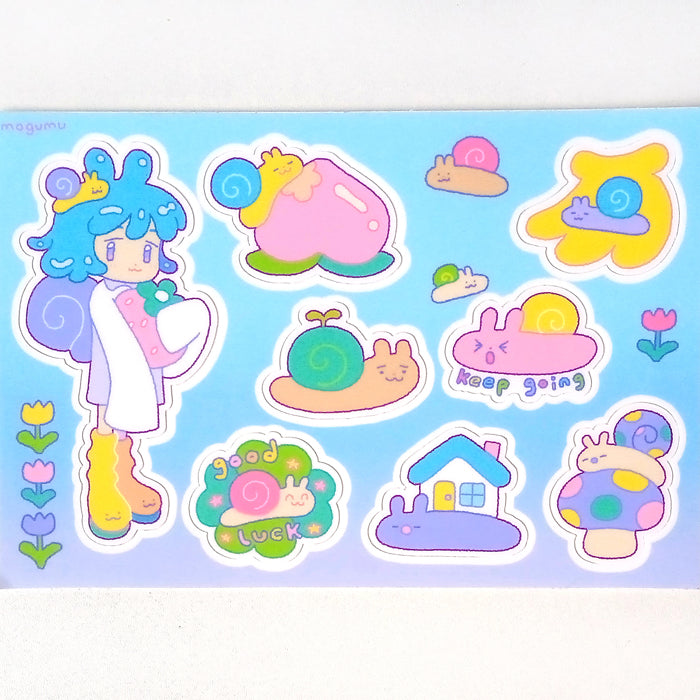 SNAIL STICKERS – MOGUMU