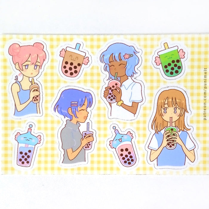 BOBA GIRLS STICKERS – MOGUMU