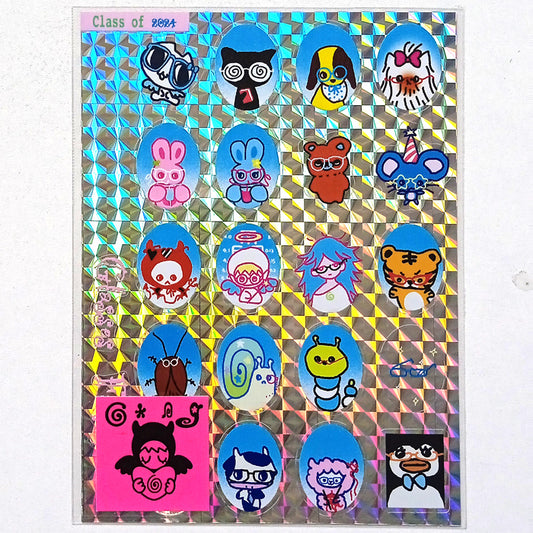 GLASSES FAMILY STICKERS – CONGMING