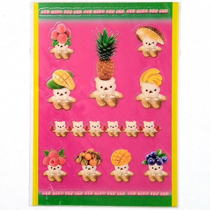 FRUIT BEARS STICKERS – XUE MIAN DOU SHA
