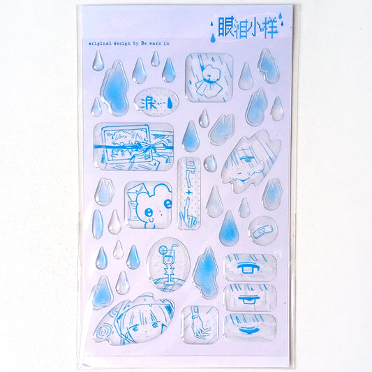 TEAR DROPS 3D STICKERS – BE WARM IN