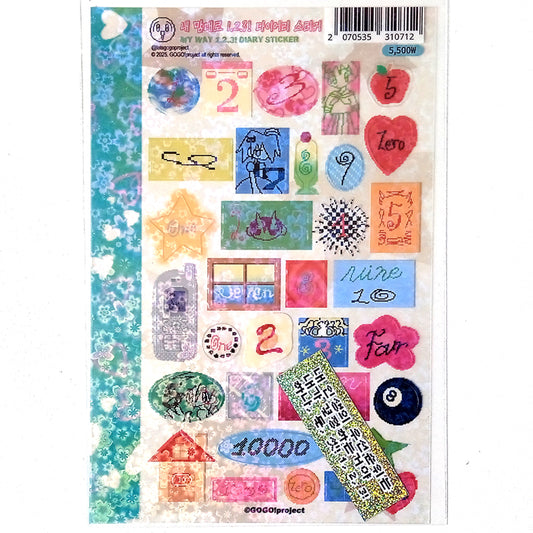 MY WAY! DIARY STICKERS – GOGO! PROJECT