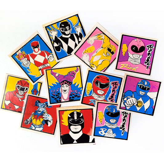 POWER RANGER STICKERS