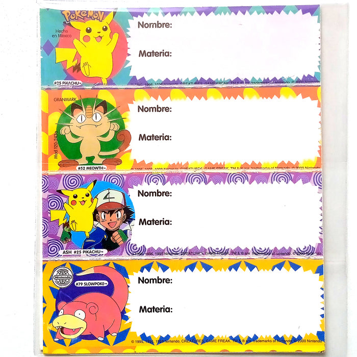 POKEMON LABEL STICKERS