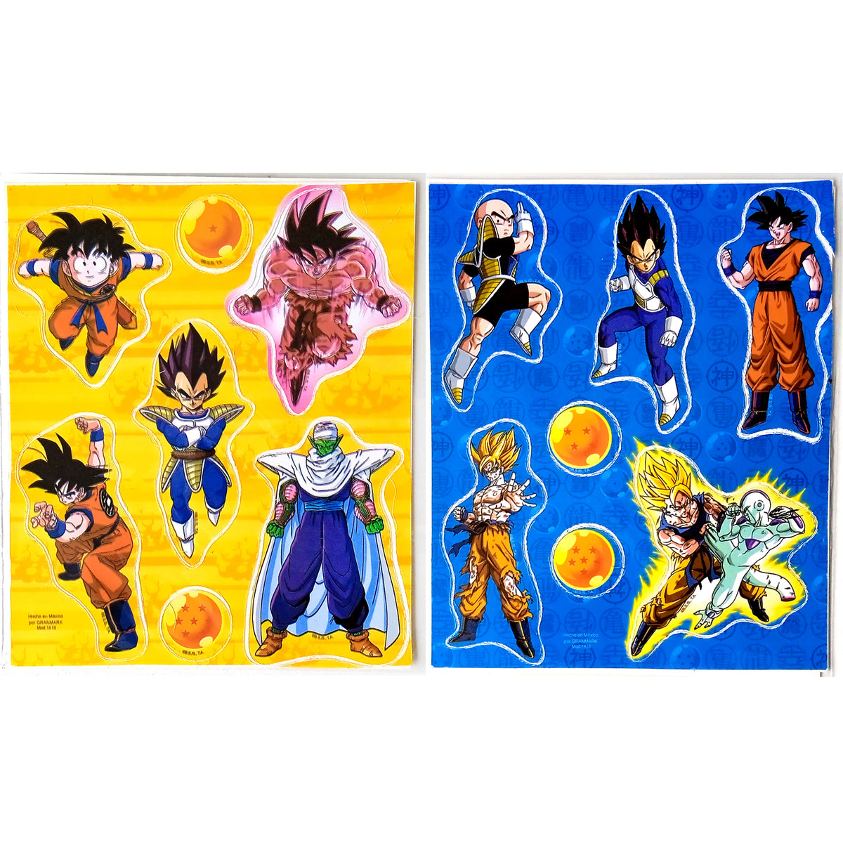 DRAGON BALL STICKERS ★ BLUE / YELLOW