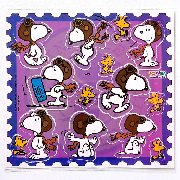 AVIATOR SNOOPY STICKERS