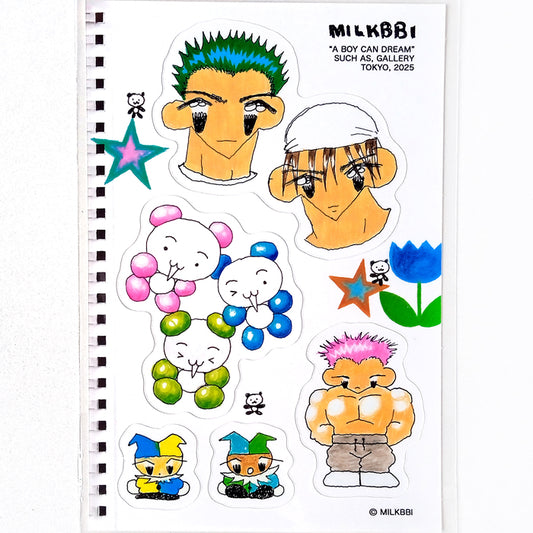 IN MY SKETCHBOOK STICKERS ★ B – MILKBBI