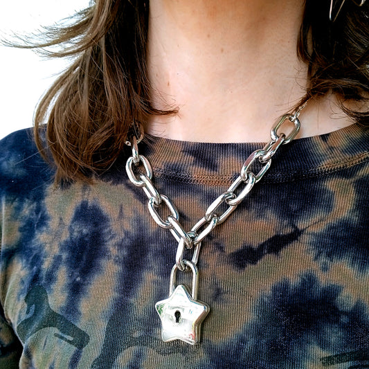 PUNK STAR LOCK CHAIN