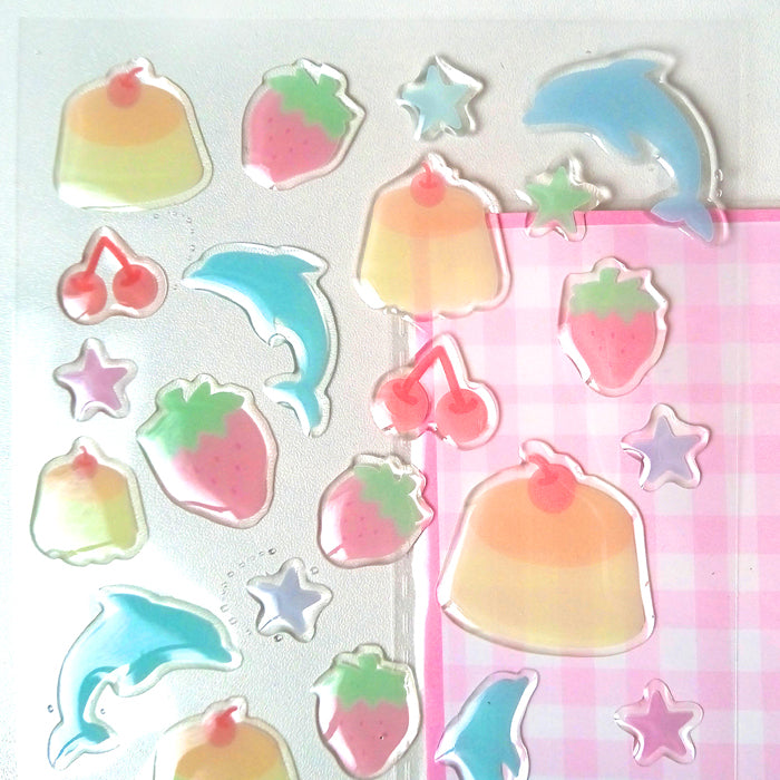 DOLPHINS & FLANS SOFT 3D STICKERS