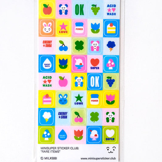 RARE ITEMS STICKERS – MILKBBI