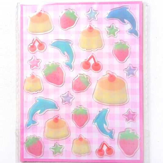 DOLPHINS & FLANS SOFT 3D STICKERS