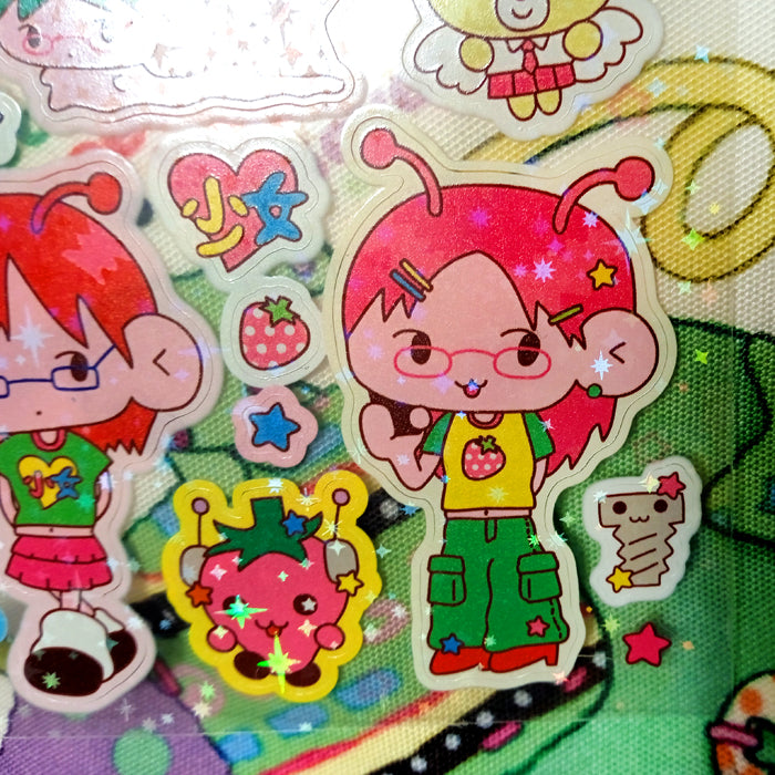 CANDY ALIENS STICKERS – MONANBEAR