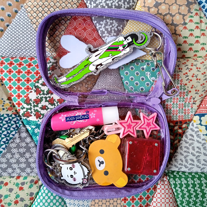 PURPLE HEARTS BAG & SWIMMER KEYCHAIN SET – BERE MEDINA
