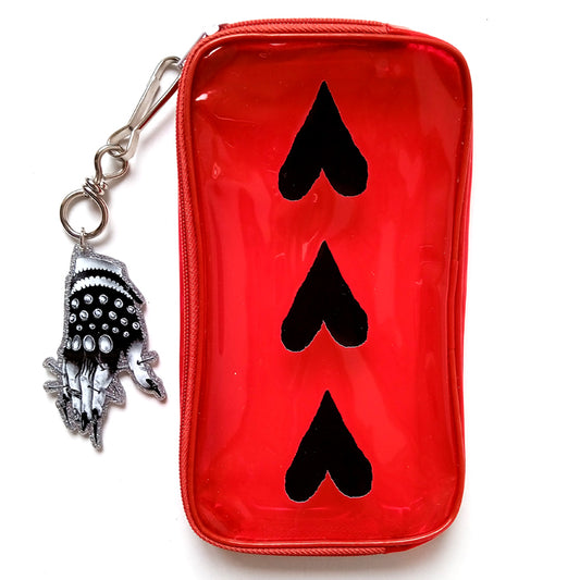 RED HEARTS BAG & HAND KEYCHAIN SET – BERE MEDINA
